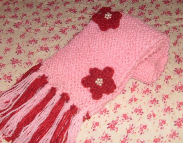 Cachecol Angie Pink Flower